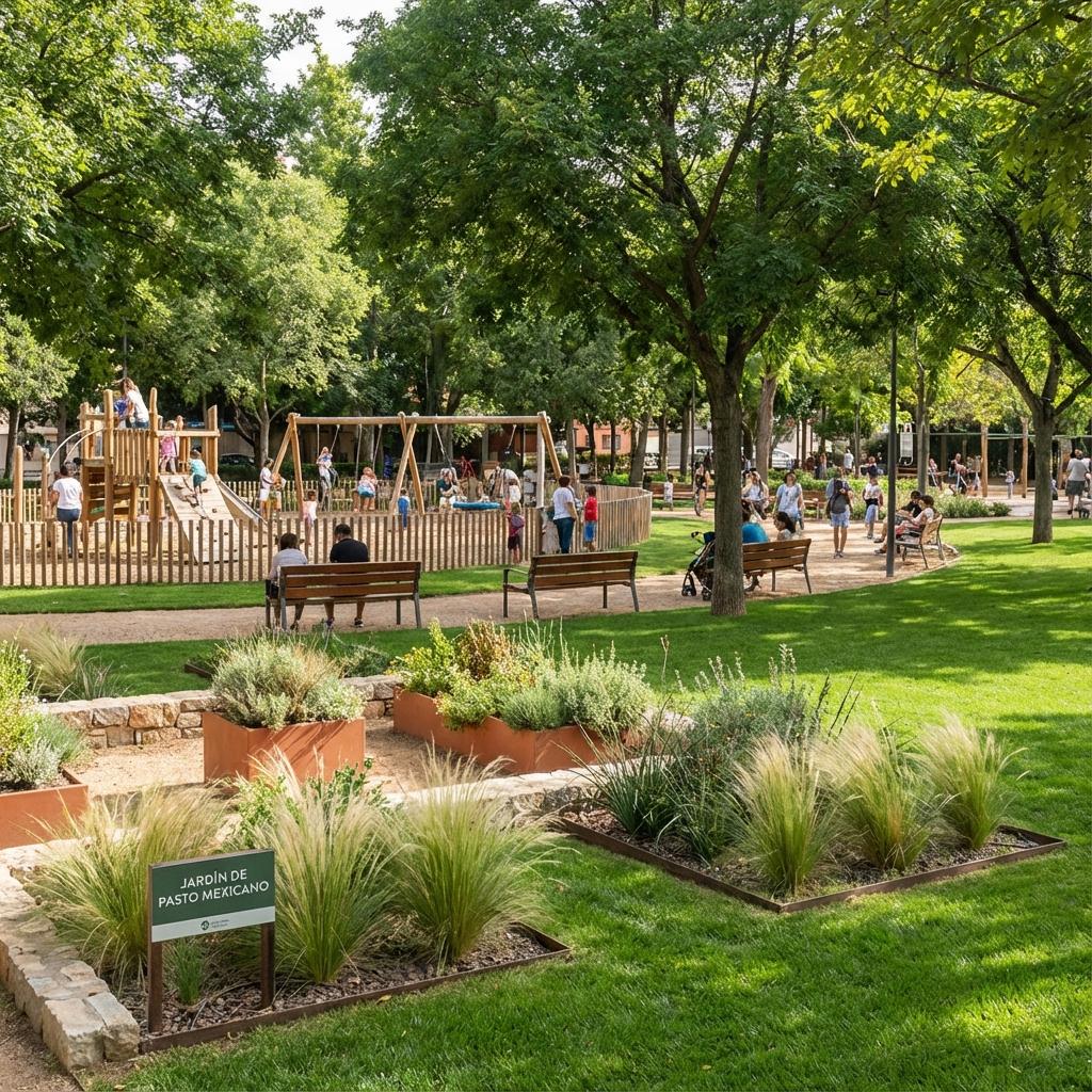 Community park grass